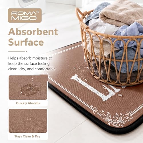 ROMAMIGO Laundry Room Rug Runner Non Slip Laundry Mats Mudroom Runner Farmhouse - Image 4