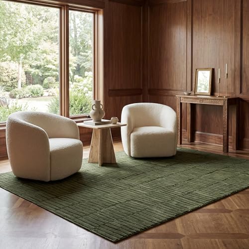 nuLOOM Kailani Green Geometric Washable Area Rug by nuLOOM