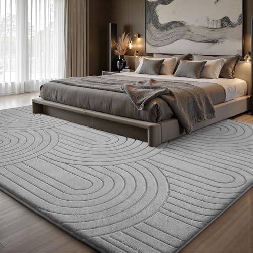 Sour Lemon Area Rugs 9x12 Living Room Bedroom, Large Carpet Grey Rug - Image 5