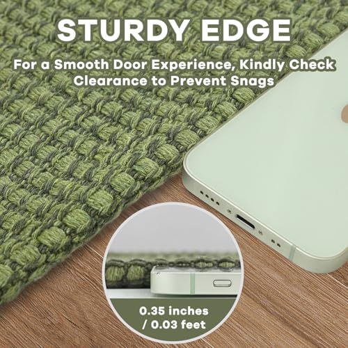 EARTHALL Woven Area Rug 4x6 Ft Washable Rugs - Image 2
