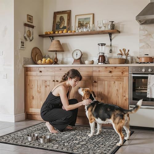 Grey Washable 2x3 Entry Rug, Small Rugs - Image 5