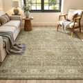 Lofus 5x7 Washable Area Rug for Living Room, Non-Slip Brown Boho Carpet by Lofus