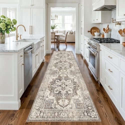 YOUFORTONG Hallway 3x9 Runner Rug: Non-Slip Washable Boho Kitchen Rugs Entryway by YOUFORTONG
