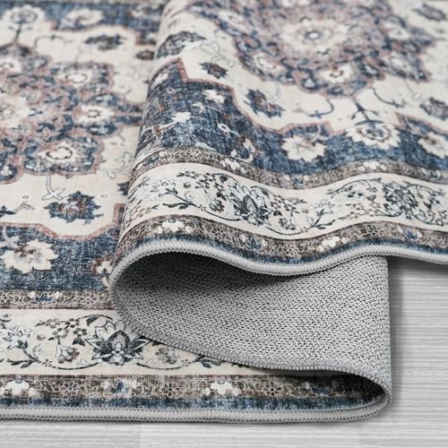 Living Room 5x5 Rug Square: Stain Resistant Area Rugs - Image 6