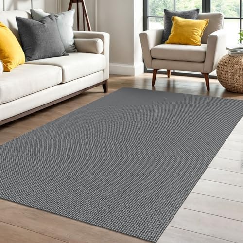 IOHOUZE Washable Area Rug 4x6 Non Slip Rubber Backed Woven Rugs by iOhouze
