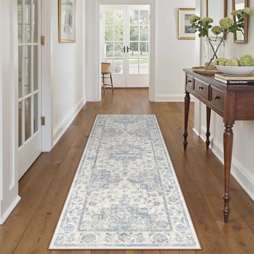 2x6 Blue Neutral Runner Rug - Image 3