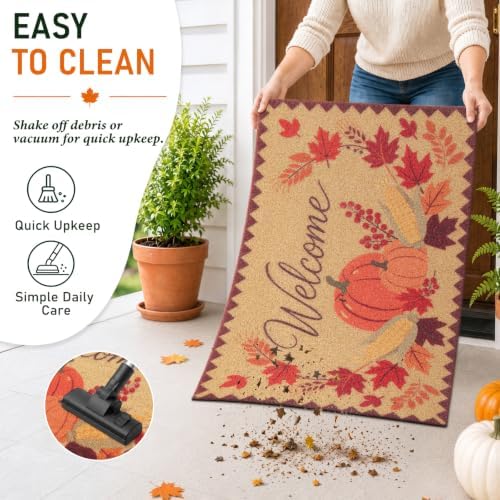 OLANLY Front Door Mat 47x32, Low Profile Doormat - Image 7