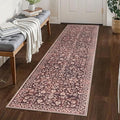 Washable Vintage 2x8 Runner Rug Non Slip Runners by SILOLOOM