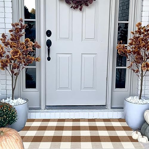 Buffalo Plaid Outdoor Rugs, Layering Rug - Image 5