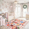 Blush Area Rug 5x7 for Bedroom Living Room by WelcometoBabovid