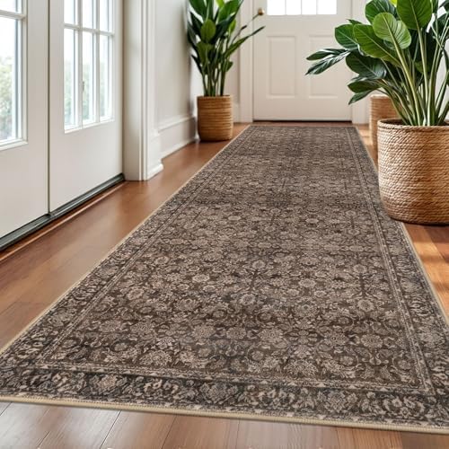 SIILOOM 3x10 Washable Runner Rug, Non Slip Soft Area Rug - Image 2