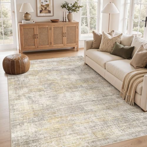 cotiled 6x9 Area Rugs for Living Room: Boho Washable Rug for Dining Room by COTILED