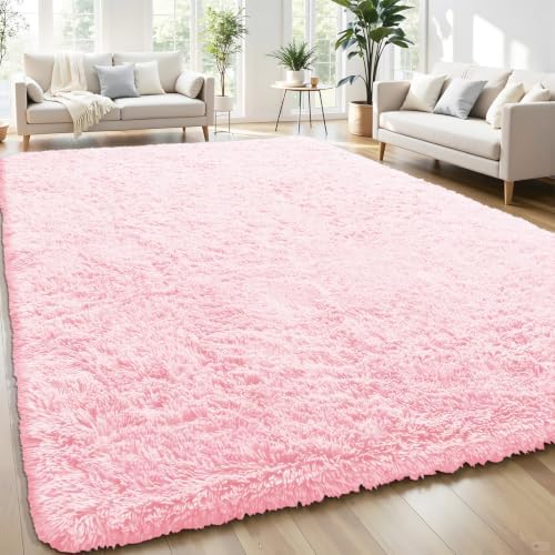 Smiry Area Rugs for Living Room Bedroom 5x8 ft, Fluffy Washable Carpet by Smiry