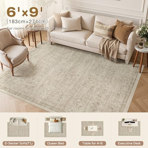 Nakagishi Neutral 6x9 Area Rugs - Image 5
