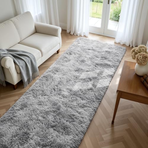 Deerhoo 3x10 Runner Rugs for Long Hallway Bedroom Kitchen, Light Grey - Image 3