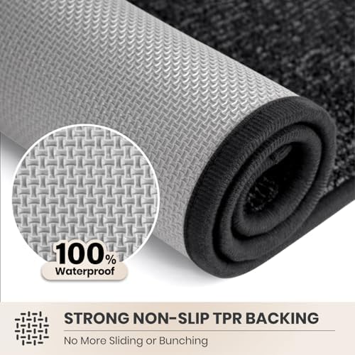 PURRUGS Dirt Trapping Door Mat, Heathered Charcoal - Image 5
