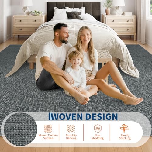 Garvee Modern Solid Washable Rug 8x10 Area Rugs - Image 4