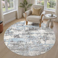 6ft Round Rug, Circle Area Rugs by JessibouAreaRug