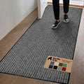 GORILLA GRIP Traffic Guard Indoor Outdoor Heavy Duty Door Mat 70x24 Lt Gray by GorillaGrip