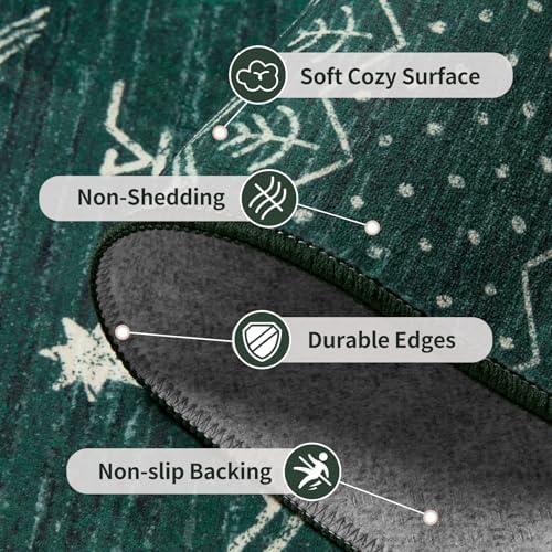 SERISSA 2x14 Washable Non-Slip Boho Runner Rug - Image 4