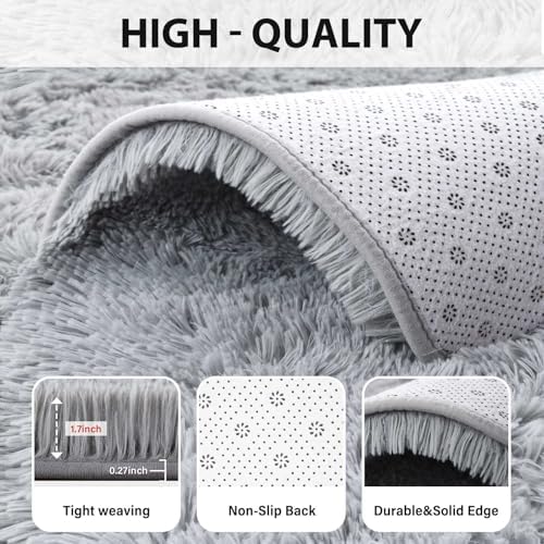 FinRèc Home 8x10 Non-Slip Fluffy Area Rugs - Image 6