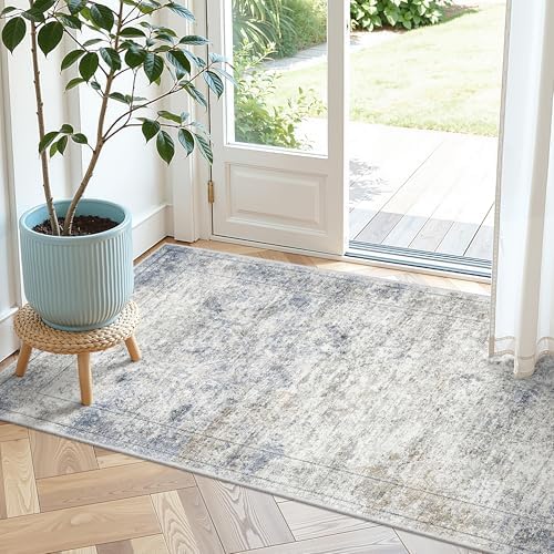 2x4 Rug Runners for Hallways Non Slip by Restydon