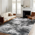 5x7 Abstract Area Rug: Washable Non Slip Soft Rug by RUUGME