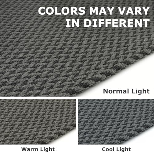 IOHOUZE Washable Area Rug 3x5 Non Slip Rubber Backed Woven Rugs - Image 5