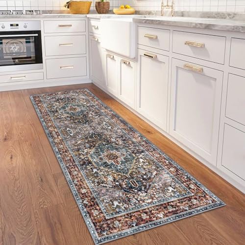 KOZYFLY Runners for Hallways 2x6 Ft Washable Kitchen Runner Rug Boho Runner Rug - Image 2