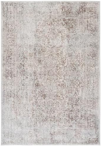 SAFAVIEH Evoke Area Rug 6'7"x9', Ivory & Taupe EVK256E - Image 3