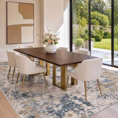 9x12 Area Rug Living Room Abstract Washable Rugs - Image 3