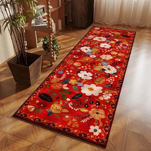 Rugcomf Runner Rug 2'7"x8' Washable - Image 6