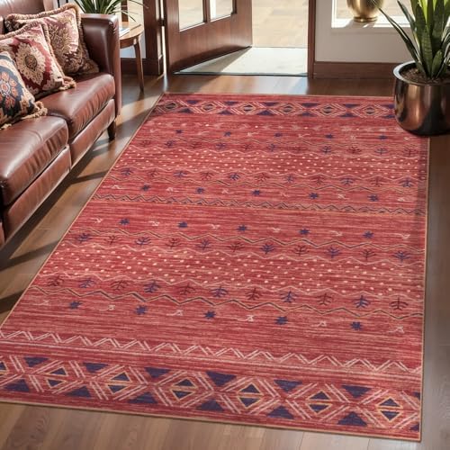 SERISSA 3x5 Washable Non-Slip Boho Area Rug - Image 2