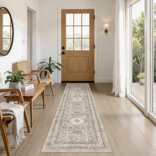 cotiled 2x6 Hallway Runner Rug for Entryway, Non-Slip Vintage by COTILED
