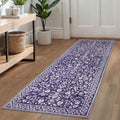 Washable Vintage 2x6 Runner Rug Non Slip Runners by SILOLOOM