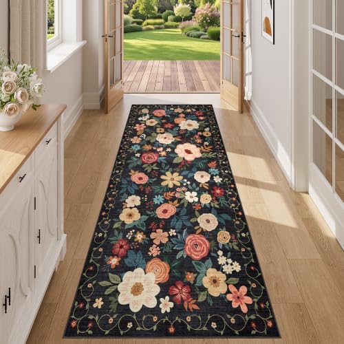 DUKINO 3x7 Kitchen Runner Rug, Washable Rug by DUKINO