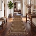 GarveeHome Scalloped Washable 2x6 Runner Rug by GarveeHome