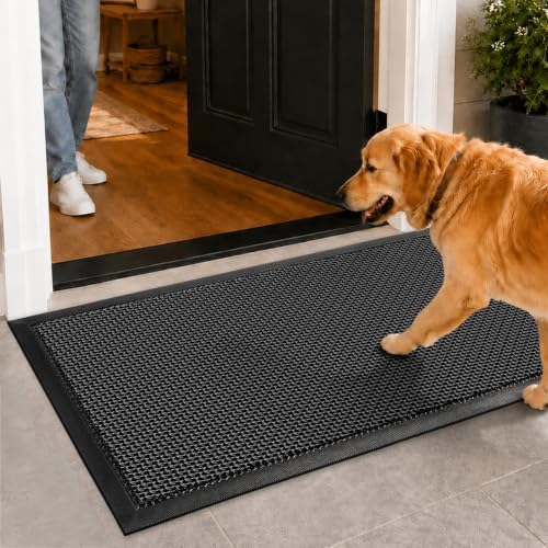 Mibao Meshy Mat Door Mat Heavy-Duty Quick-Dry Floor Mat, Sand & Dirt Trapper by Mibao