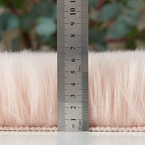 EasyJoy Ultra Soft Fluffy Shaggy Area Rug Faux Fur Rug Chair Cover Seat Pad - Image 7