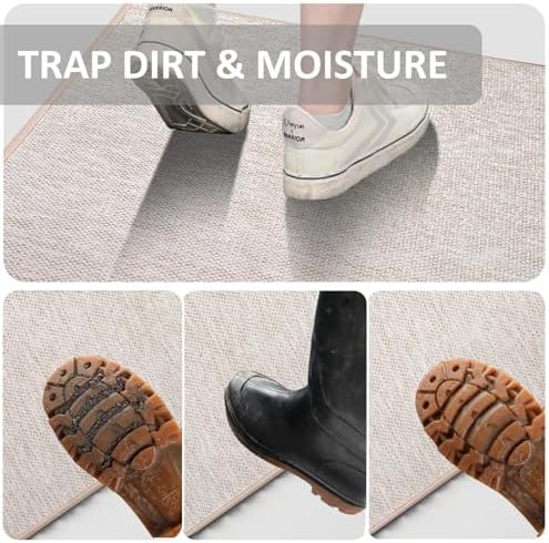 Ultra Thin Indoor Door Mat, Low-Profile Rubber Backing, Washable Quick-Dry - Image 7
