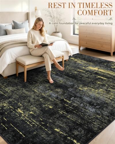 OLANLY 5x8 Washable Area Rug, Soft Non Slip Carpet - Image 3