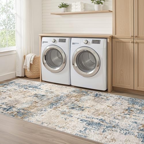 LOONGRUG Runner Rug 3x8 Washable Non-Slip Kitchen Neutral Modern Rug - Image 7