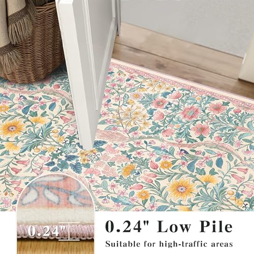 8x10 Large Area Rug Floral Botanical Boho Carpet - Image 6