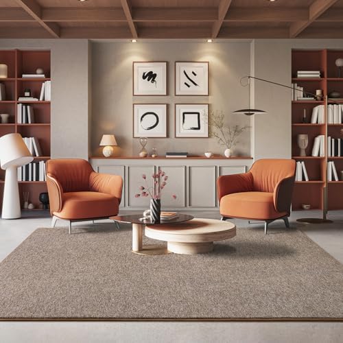 AROGAN 2x8 Runner Rug for Hallway, Long Runner Rugs Non Slip, Matte Brown - Image 7
