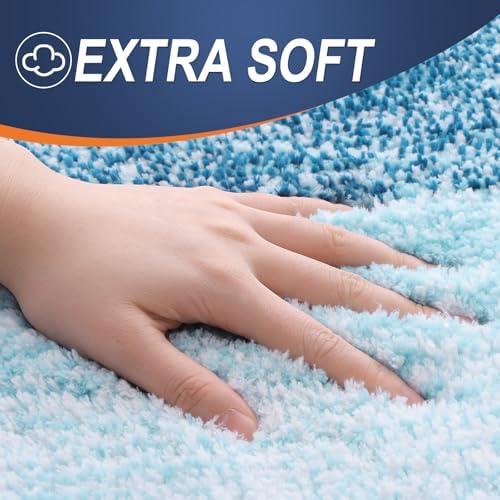 OLANLY Bathroom Runner Rug 44x24, Extra Soft Absorbent Microfiber Bath Rugs - Image 2