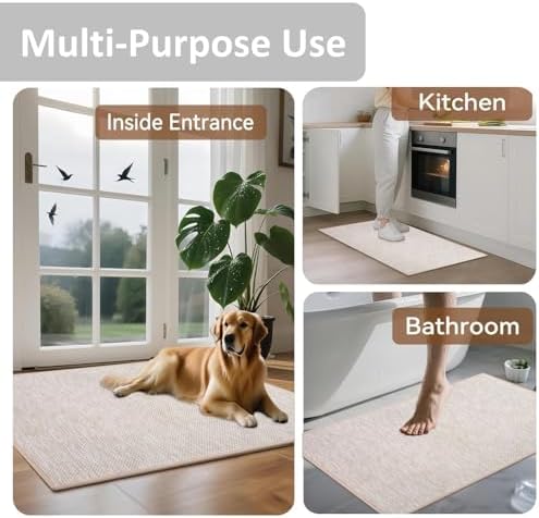 Ultra Thin Indoor Door Mat, Low-Profile Rubber Backing, Washable Quick-Dry - Image 6