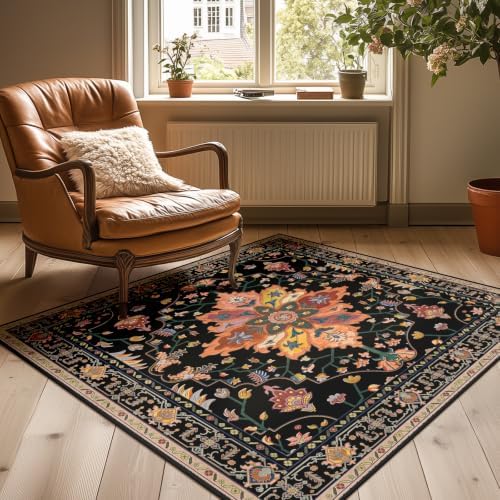 RELEANY Washable Area Rug, Square 4'x4' - Image 2