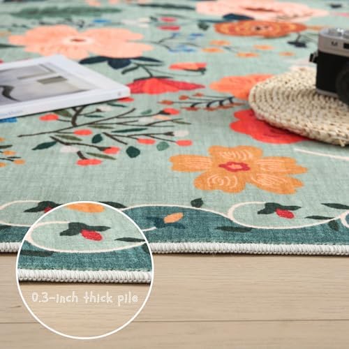 Rugcomf Area Rug 5x7 Washable - Image 4
