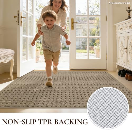 Door Mat Indoor Entrance 20"x32", Non-Slip Entryway Rugs - Image 4