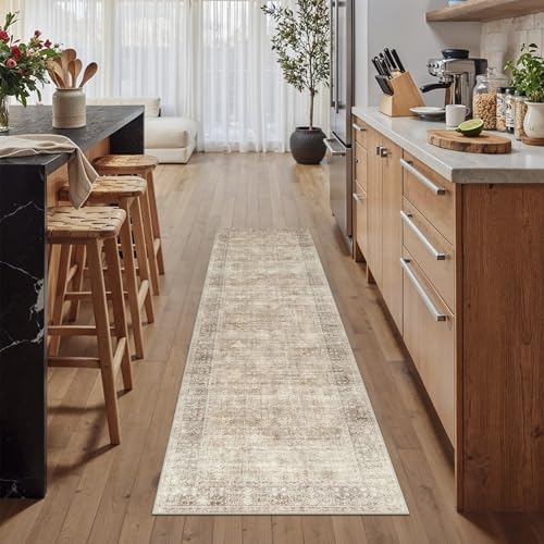 HUGEAR Beige 2x8 Neutral Runner Rugs - Image 2